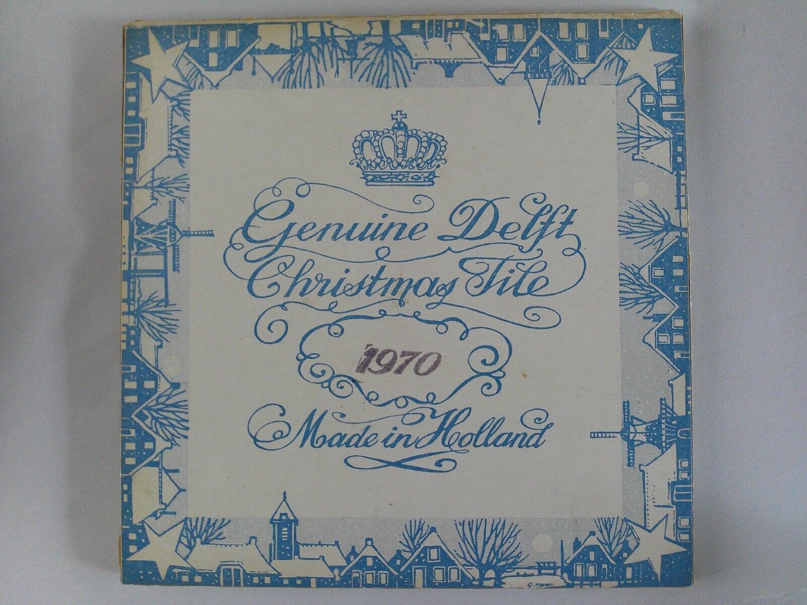 Vintage Delft Christmas Tiles 1969-1994