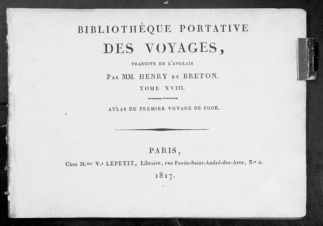 1817 Capt James Cook Antique Atlas of 1st Voyage to Australia - 22 Illustrations