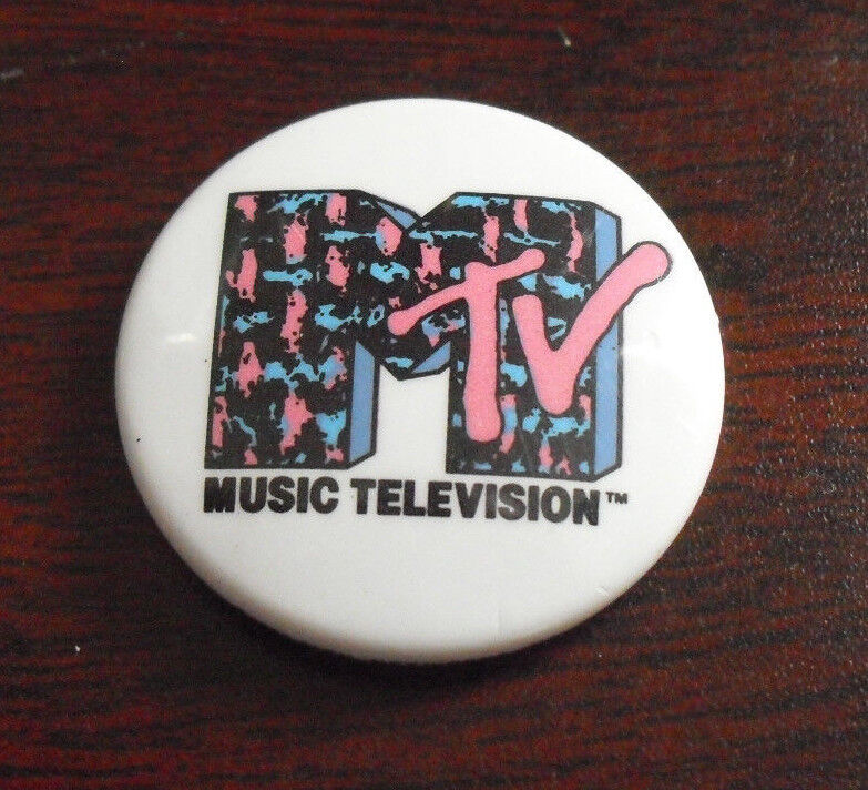 RARE Vintage 1986 MTV Metal Pinback 1 1/4\