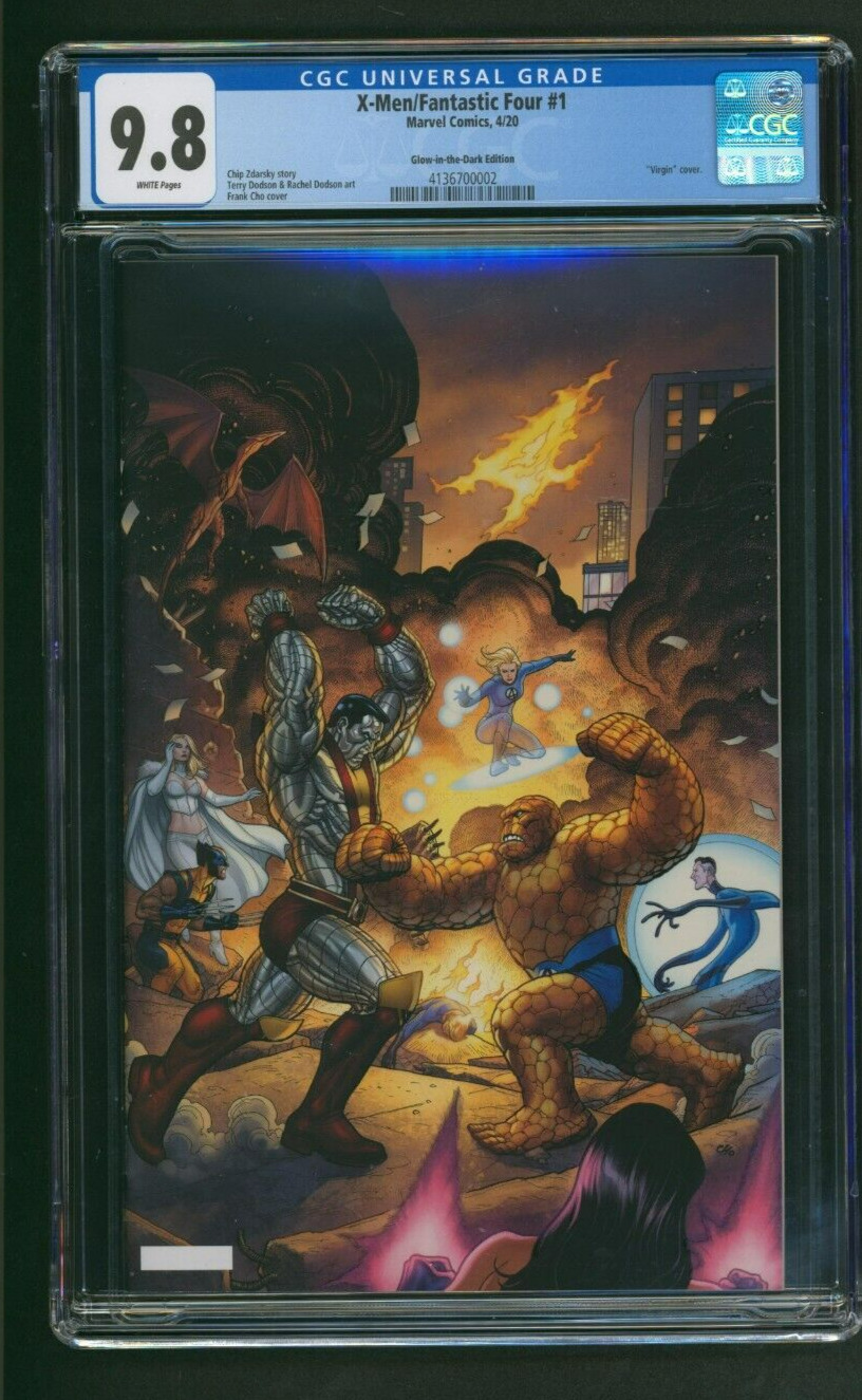 X-Men/Fantastic Four #1 CGC 9.8 Frank Cho Glow in the Dark Variant PROTOTYPE