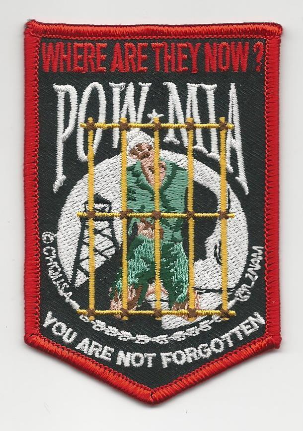 VIETNAM POW/MIA...WHERE ARE THEY NOW patch...new