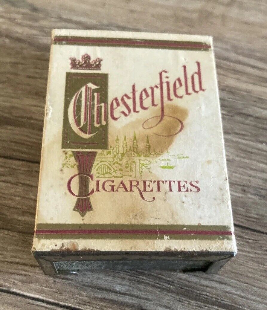 Vintage Chesterfield Cigarettes Portable Pocket Ashtray