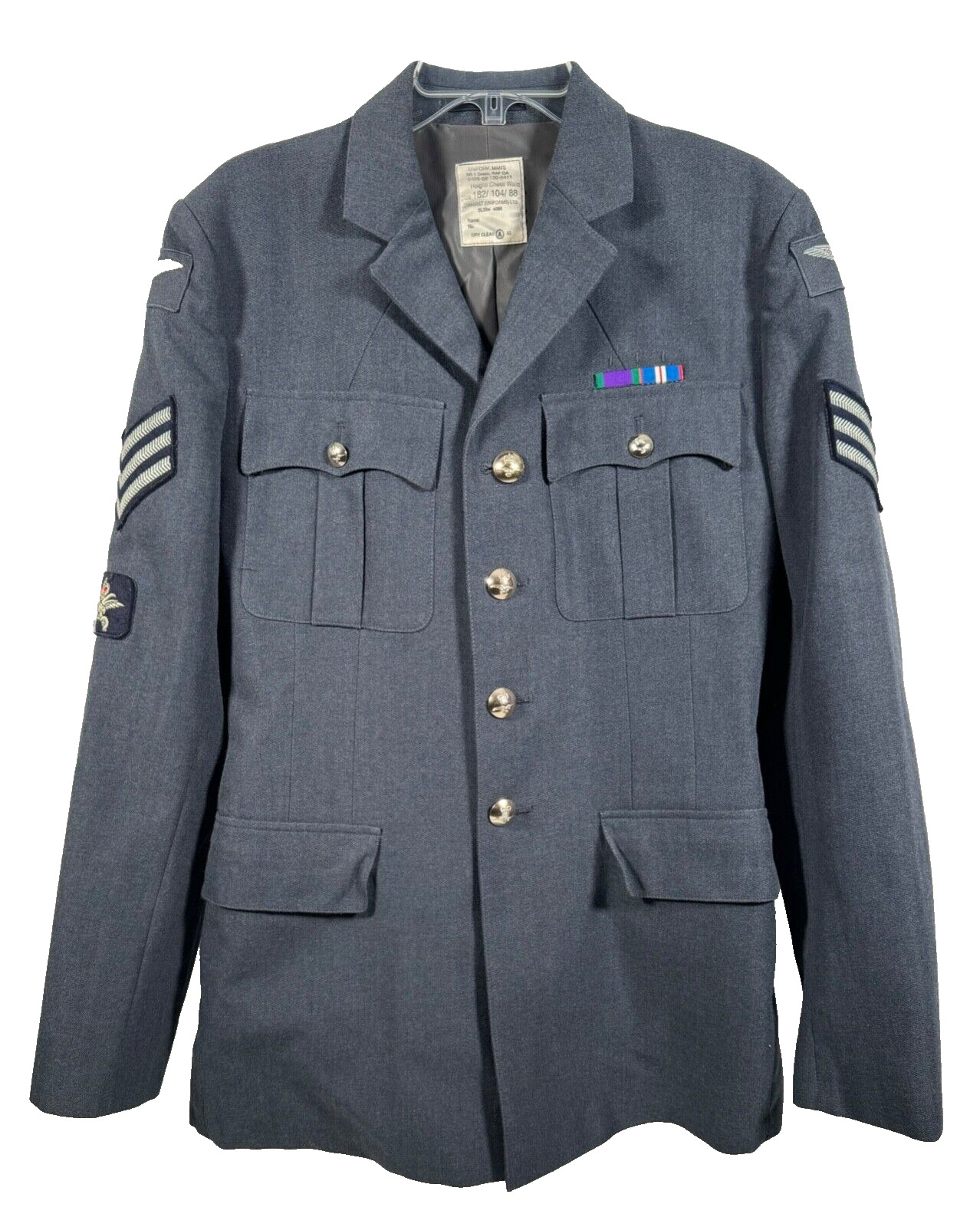 Genuine British Royal Air Force RAF Sergeant Men's Dress Blue Uniform Jacket