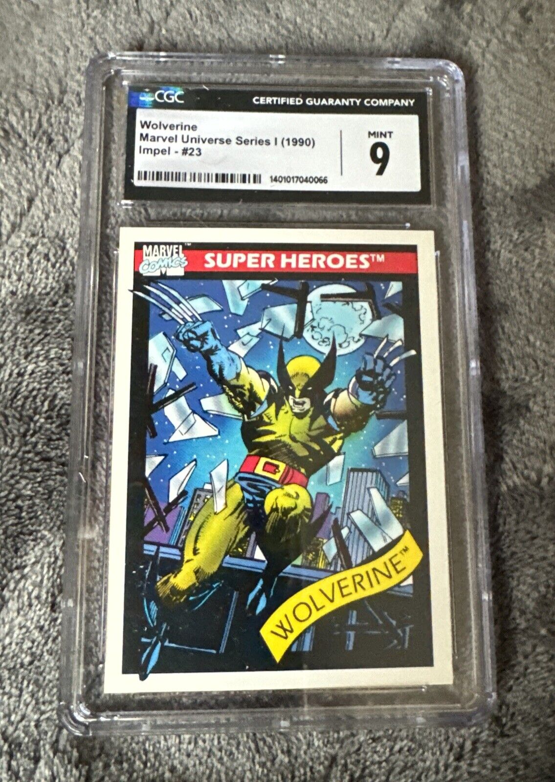 1990 Marvel Universe Wolverine #23 CGC 9 Mint Impel