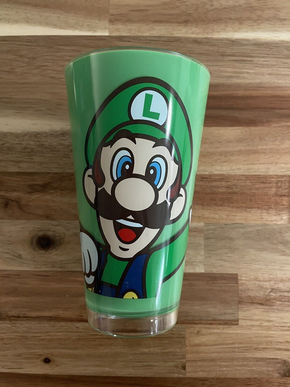 Super Nintendo World Luigi Green Acrylic Cup Universal Studios Hollywood Mario