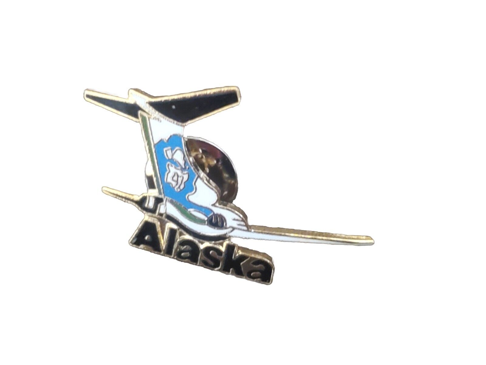 Alaska Airlines  Boeing 727 Small  Lapel Pin Eskimo On Tail 1970\