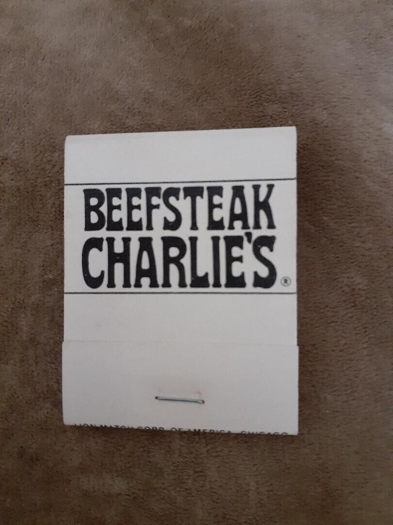 Vintage Matchbook Beefsteak Charlies - Unused, All matches intact