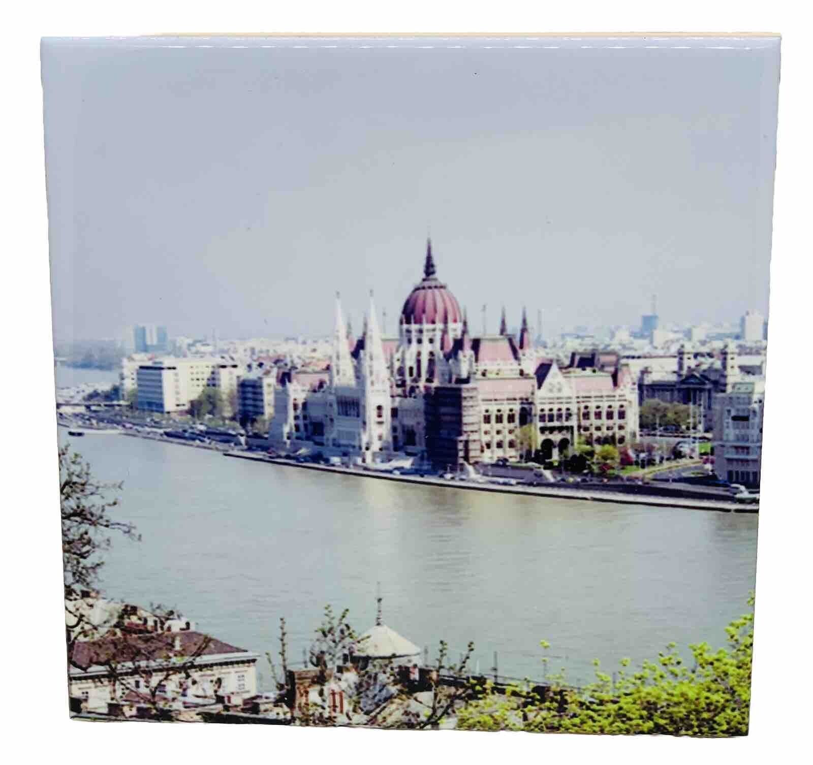 Hungary Budapest Ceramic Tile Trivet Coaster Travel Souvenir 4\
