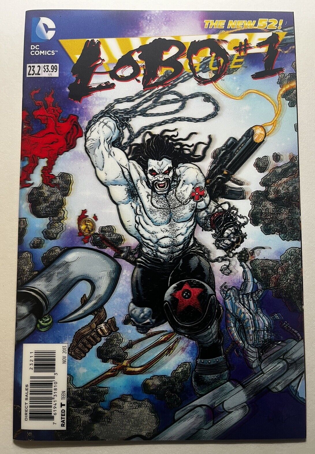 DC Comics JUSTICE LEAGUE (2011) #23.2 LOBO 3-D Lenticular Cover