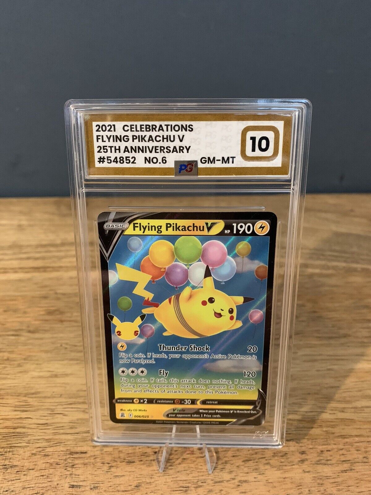 Flying Pikachu V #006/025 Celebrations 25th Anniversary Graded 10 Gem Mint