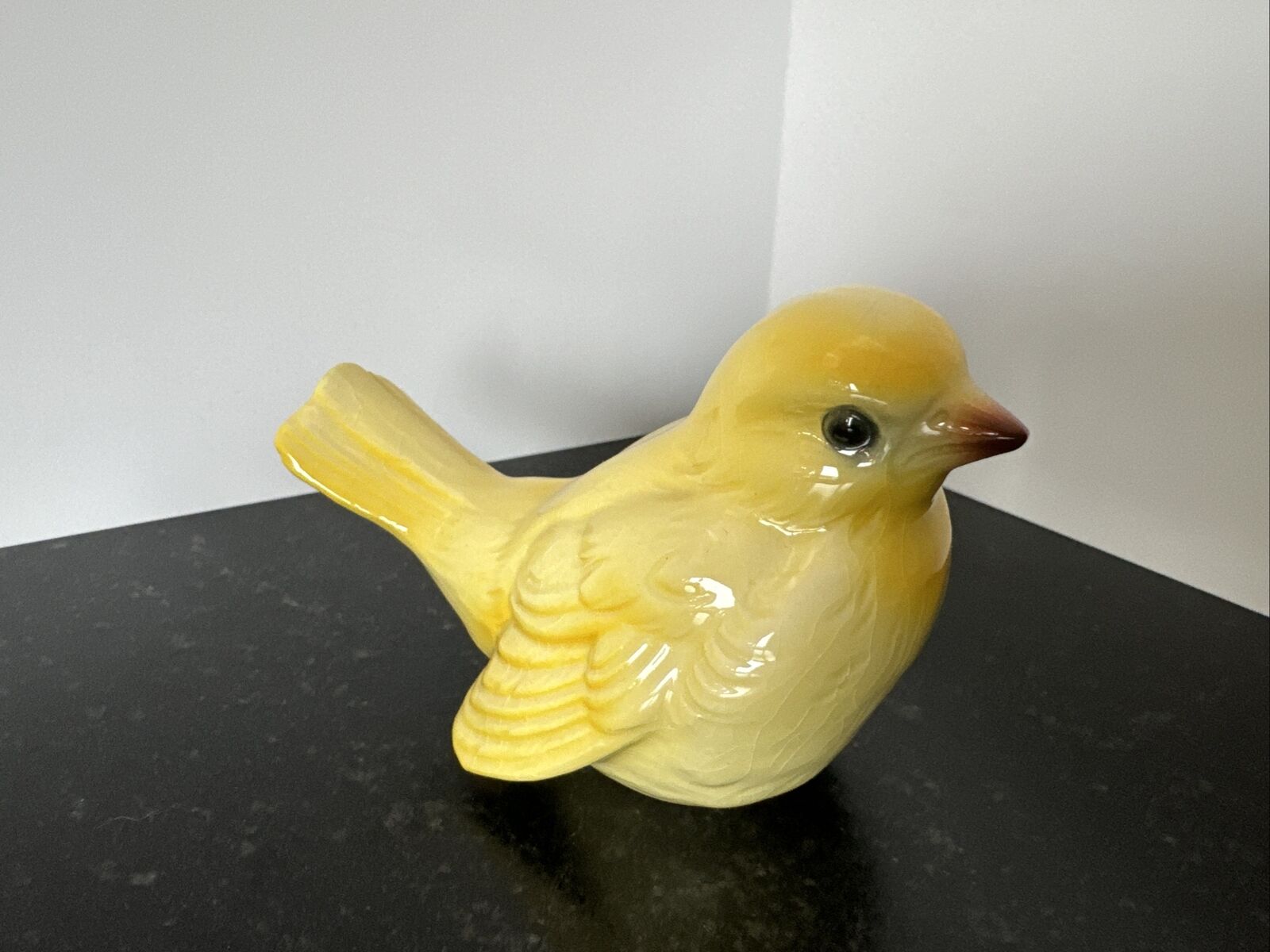 Vintage Goebel West Germany Yellow Wren Bird CV73 Porcelain Ceramic Figurine