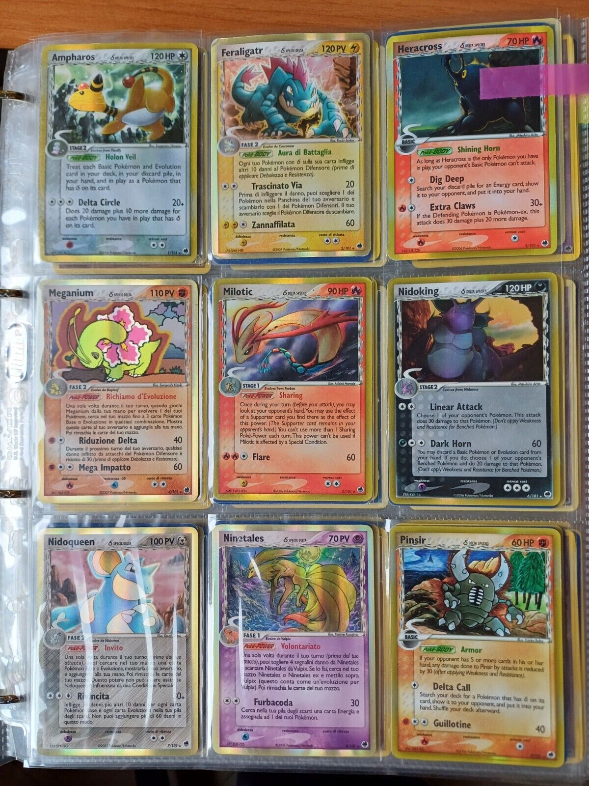 Pokemon Complete ENG Ex Dragon Frontiers Set 1-89/101 5 Reverse STAMP No Ex Star