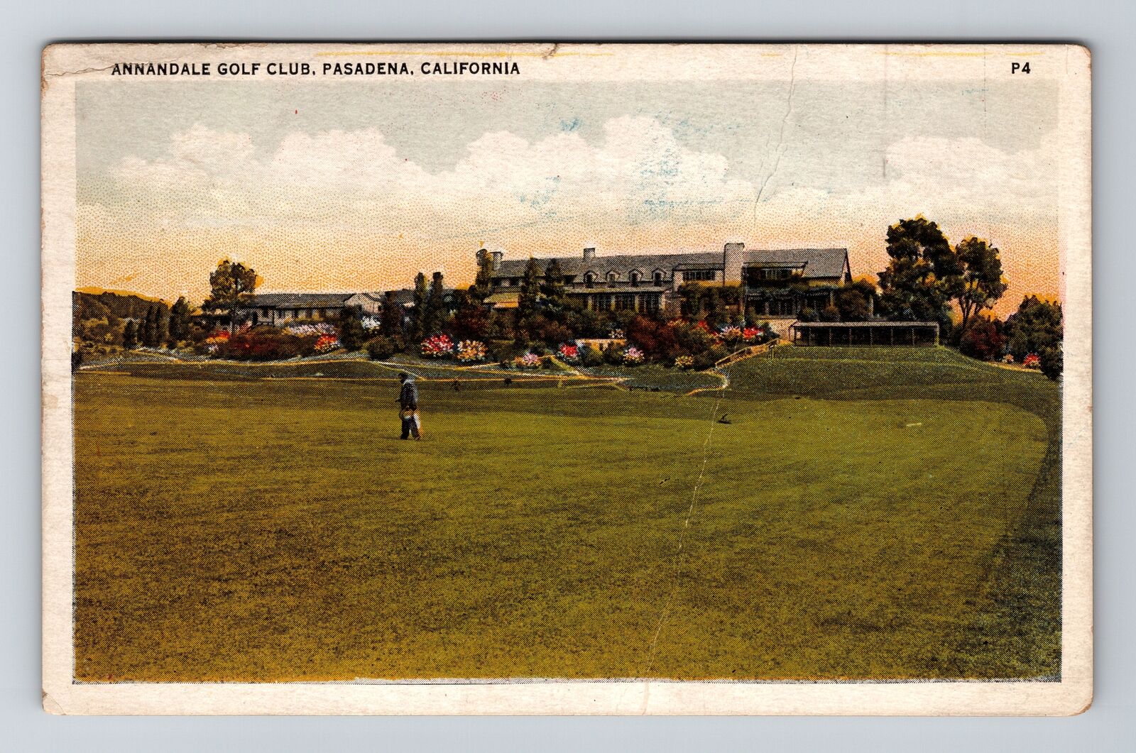 Pasadena CA-California, Annandale Golf Club, Vintage c1935 Postcard