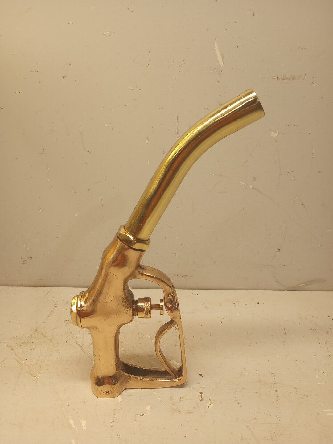 Vintage Polished Brass Buckeye 800 Gas Pump Nozzle Beautiful Mirror Shine