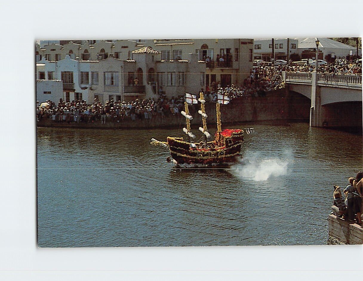Postcard The Golden Hihn Nautical Parade Soquel Creek Begoniia Festival USA
