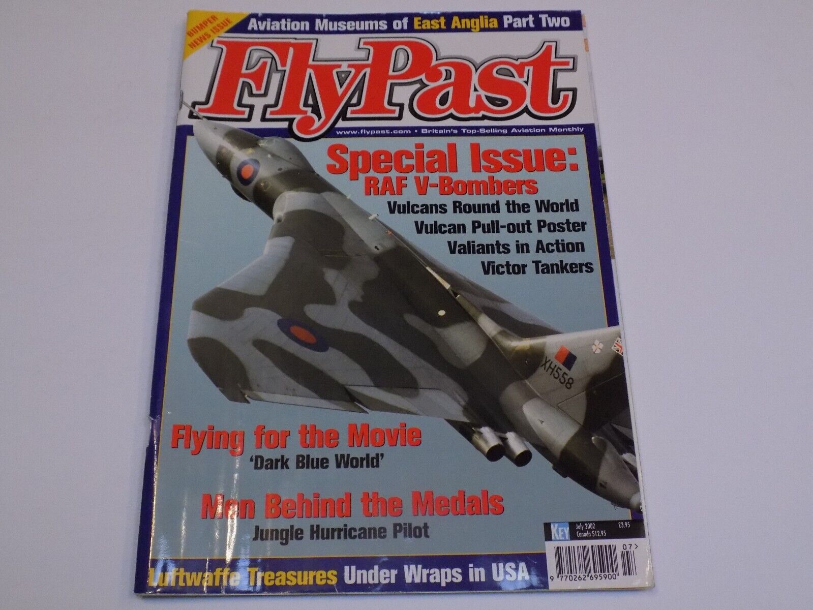 Fly Past Magazine July 2002 RAF V-Bombers Vulcans Luftwaffe Treasures Hurricane