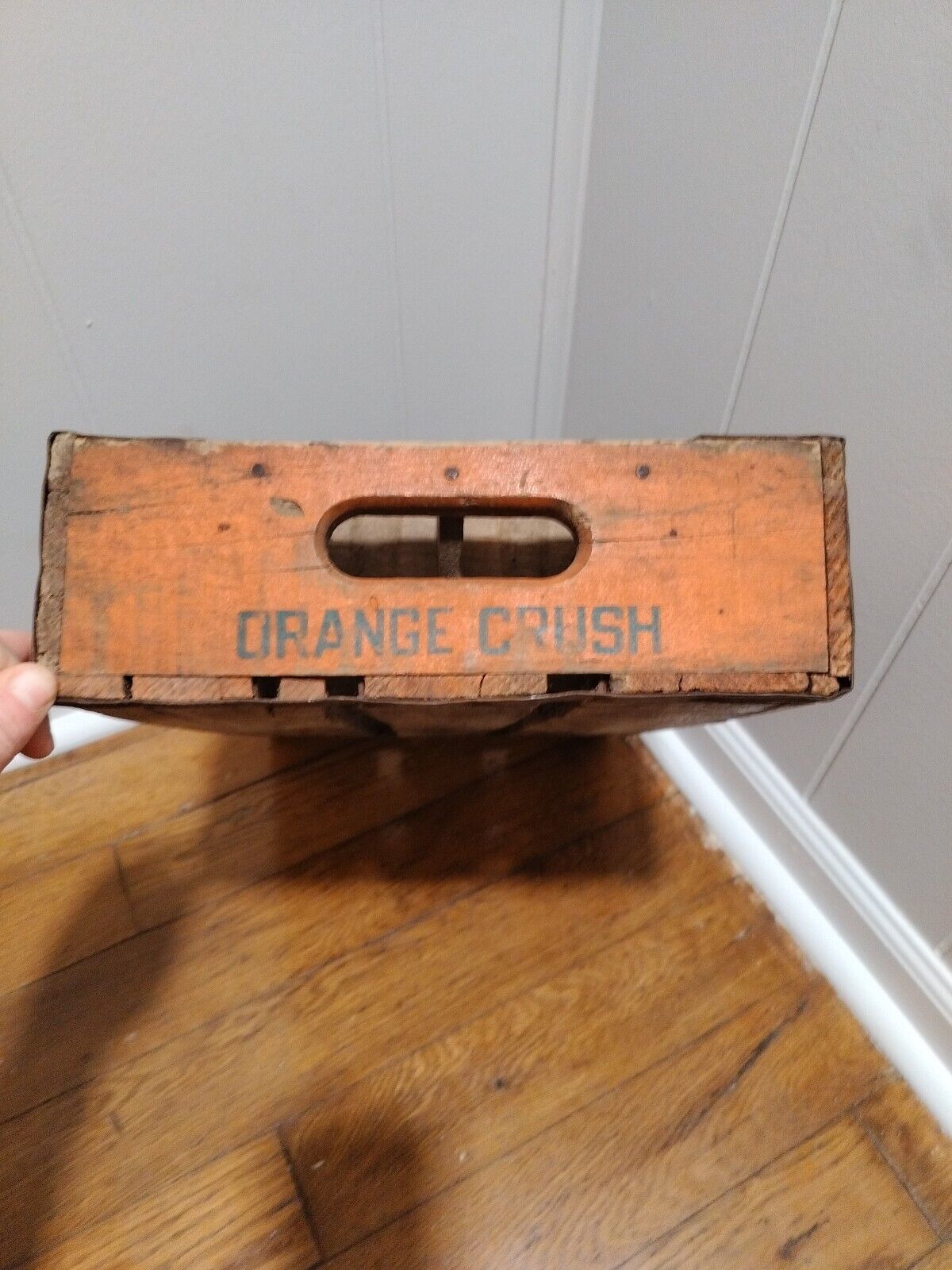 Vintage Orange Crush Wooden Soda Crate