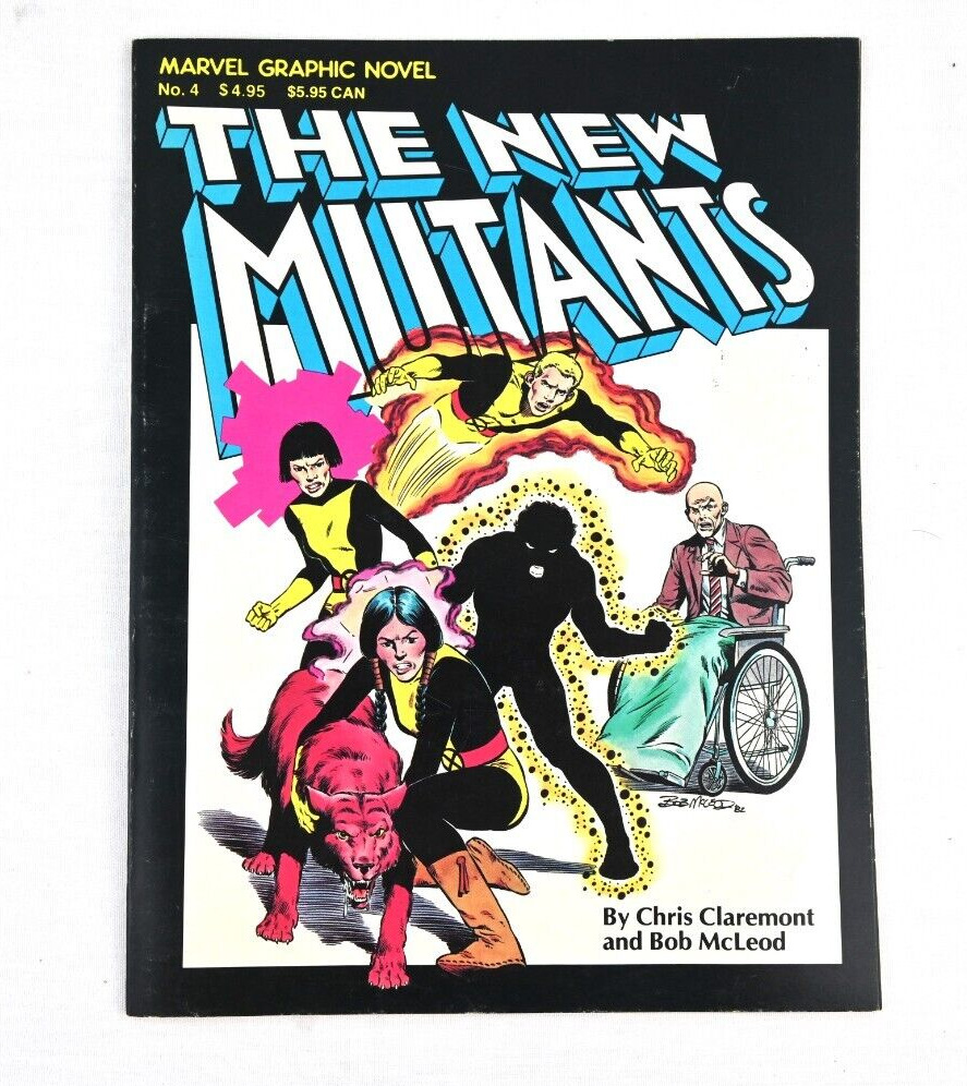 1982 New Mutants Marvel Graphic Novel #4 Chris Claremont, Bob McLeod Comic VTG