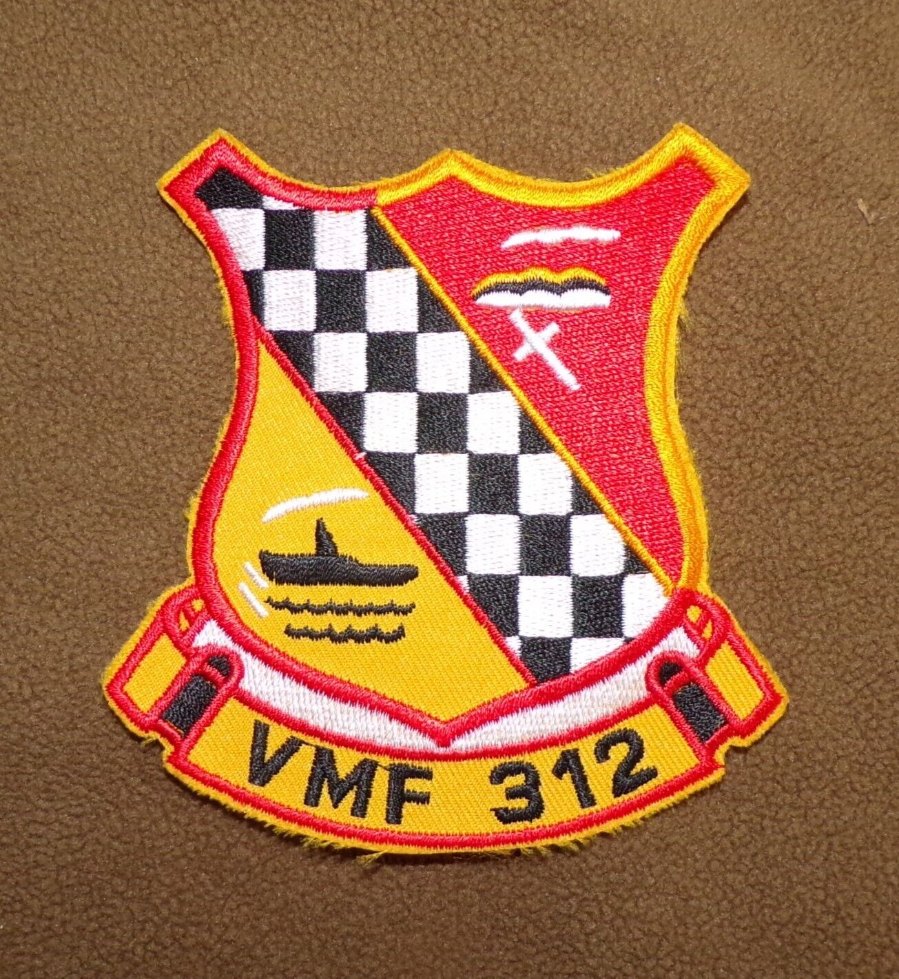 USMC VMF 312 Marine Fighter Attack Squadron Embroidered Patch