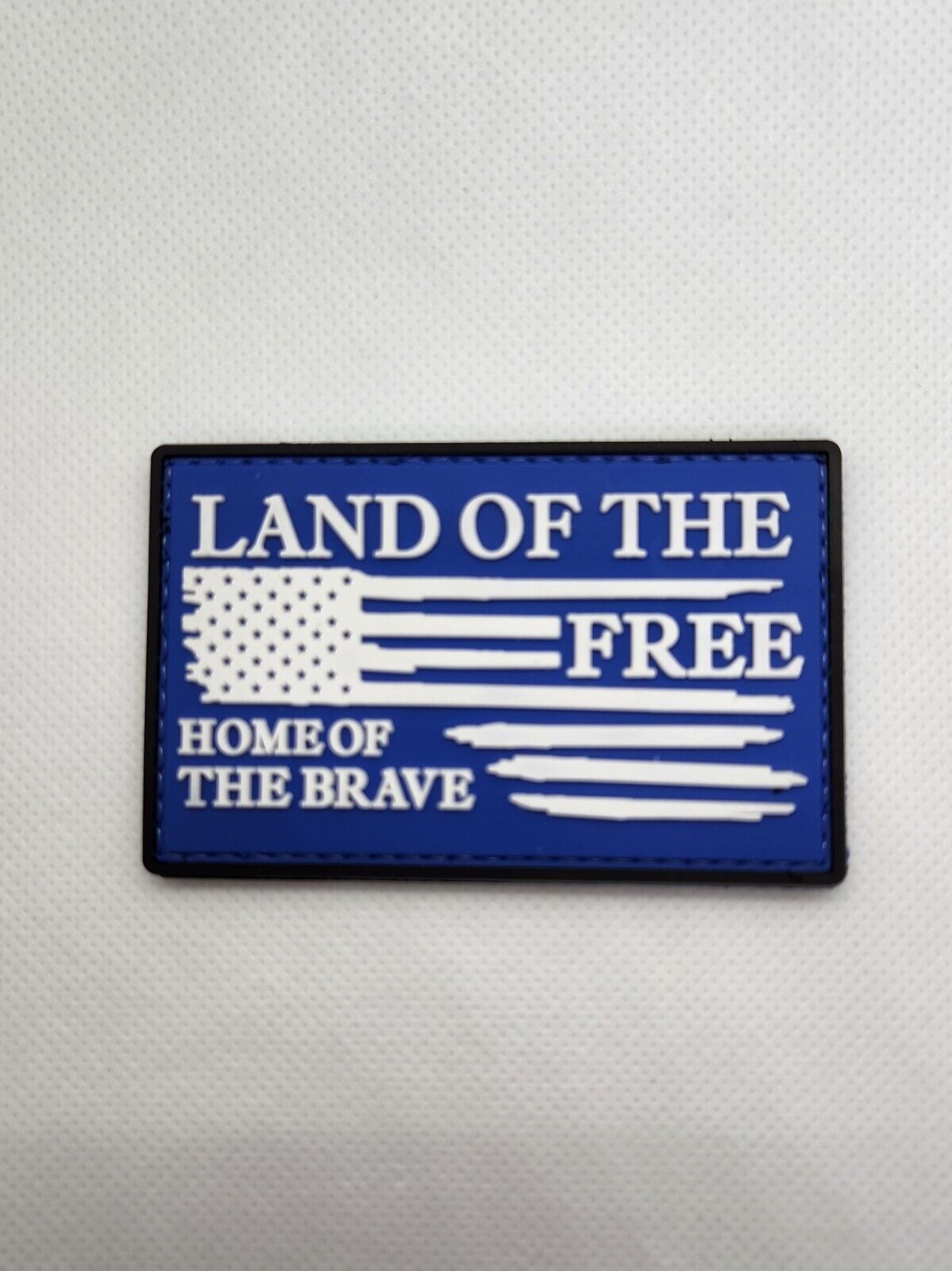 Land of Free USA Freedom 3D PVC Tactical Morale Patch – Hook Backed