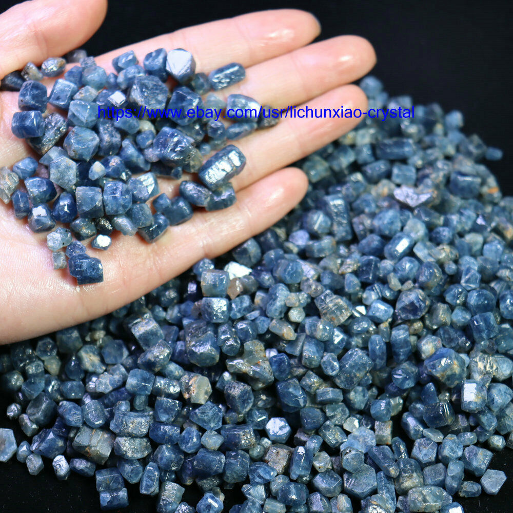 50g Natural Blue Sapphire Blue Corundum Raw Untreated Crystal Mineral Specimen