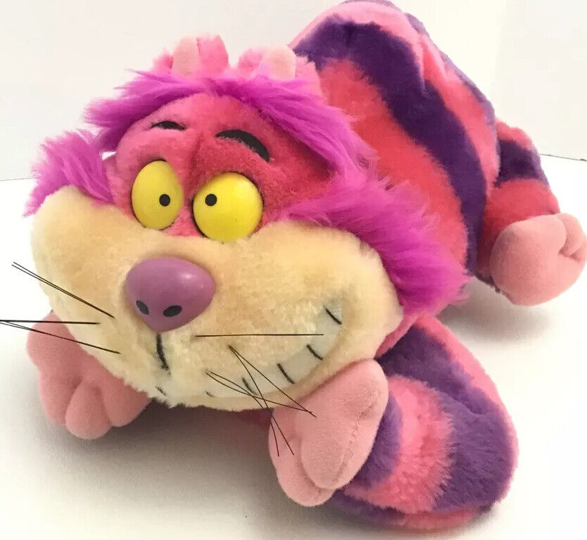 Walt Disney Cheshire Cat Vintage Plush Toy Disneyland Disney World Exclusive