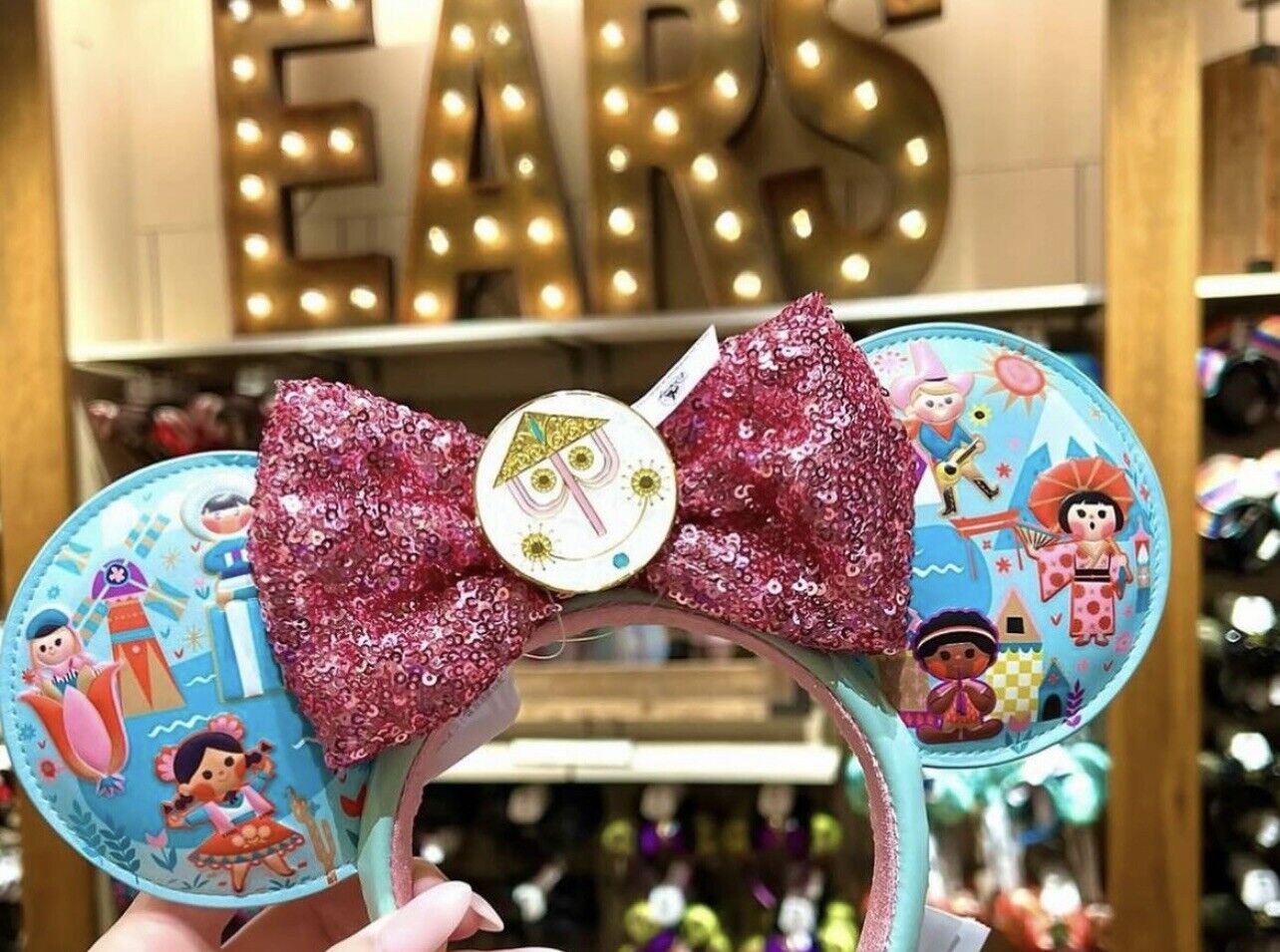 Authentic 2024 Disney Parks It’s A Small World Ears Headband Magic Kingdom New