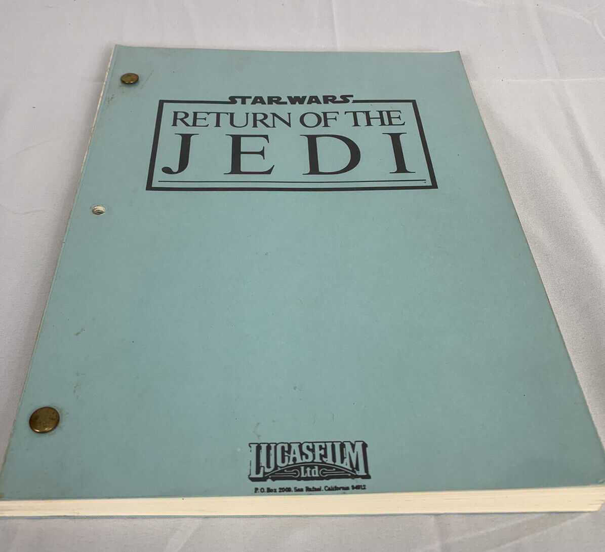 Star Wars Episode VI Manuscript - Extremely Rare High End Star Wars Collectable