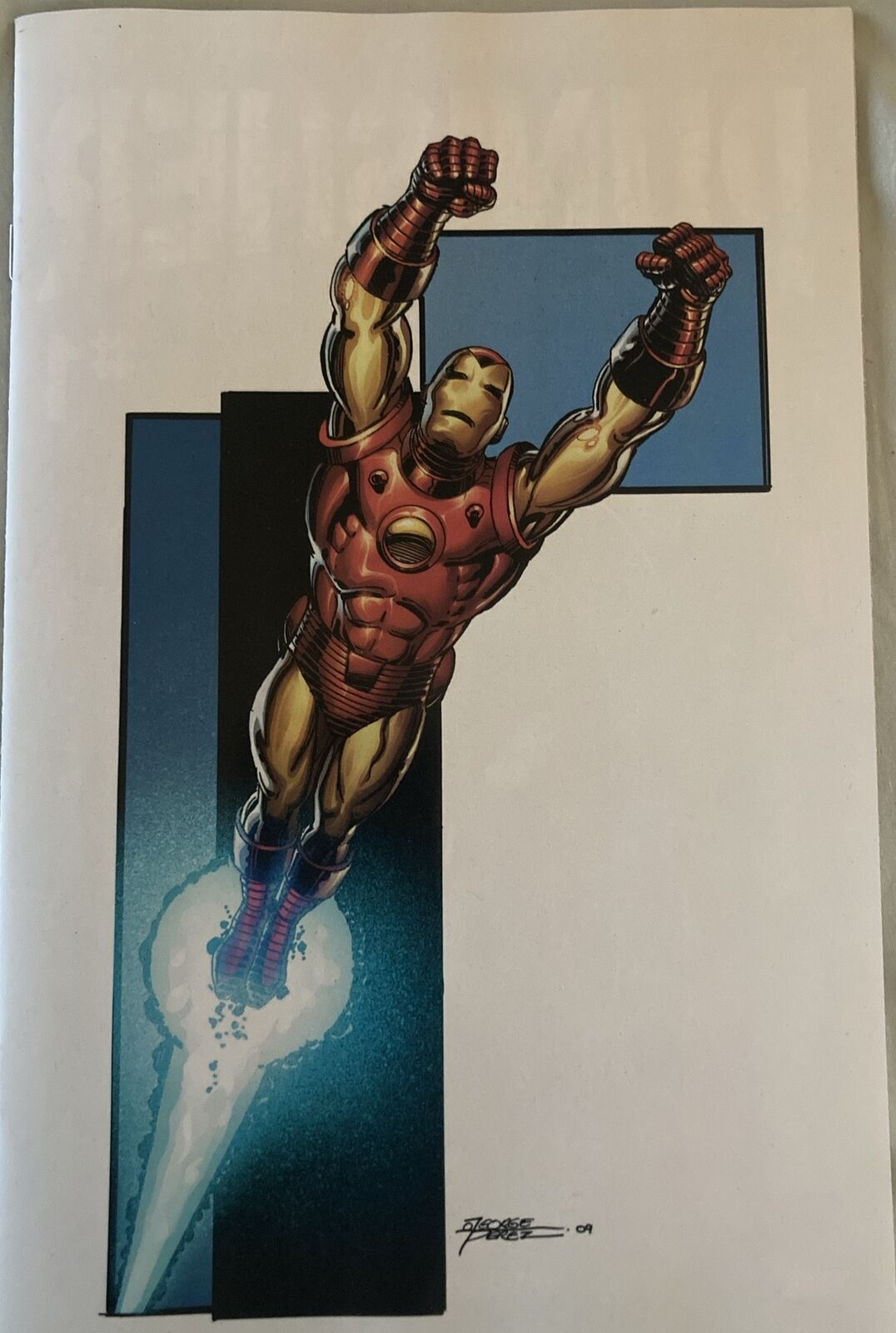 Invincible Iron Man #10 George Perez 1:100 Incentive Virgin Variant 2023 NM+