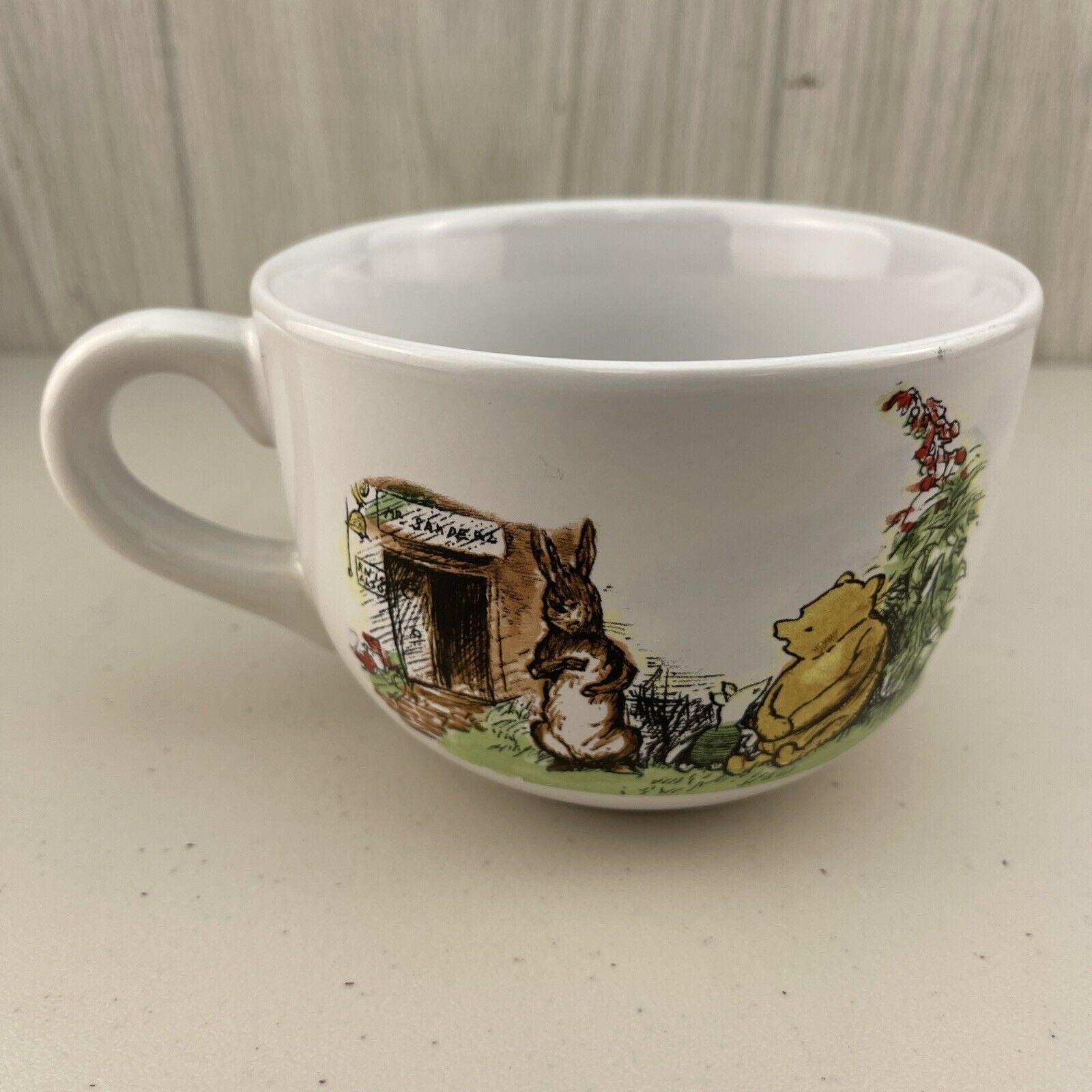 Disney Classic Winnie the Pooh and Eeyore’s Tail Lg 20 Oz Ceramic Soup Mug