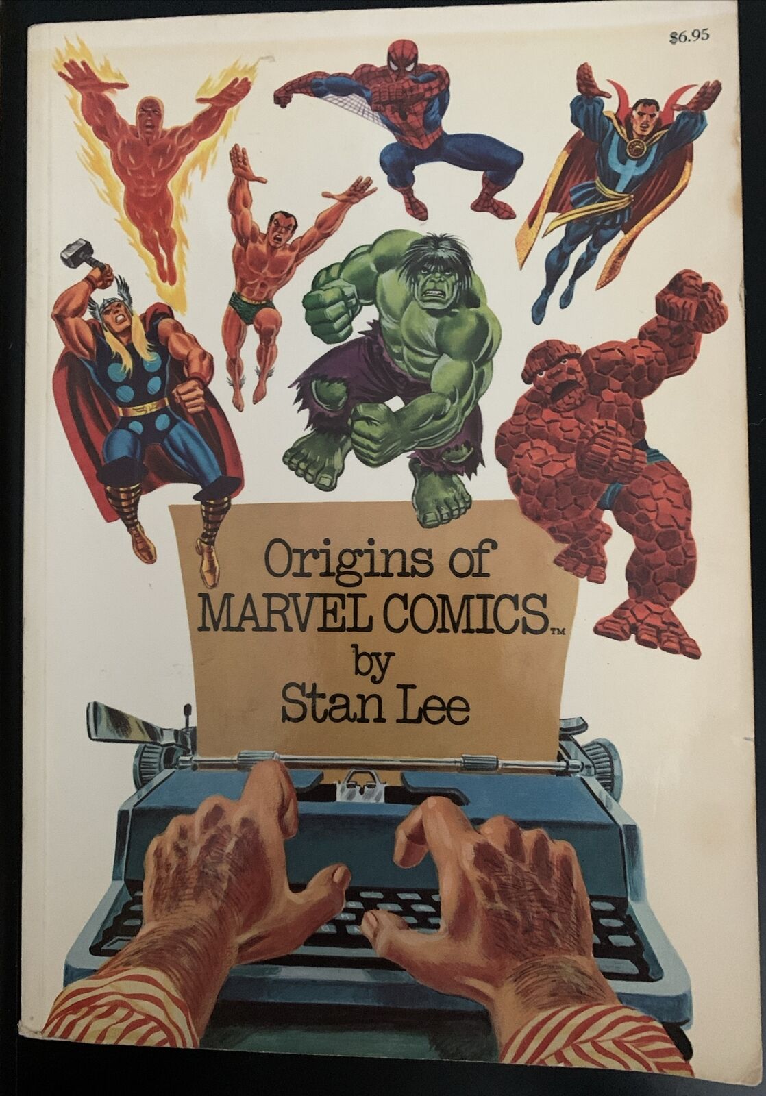 Origins of Marvel Comics by Stan Lee Vintage 1974 Book Comic 21863
