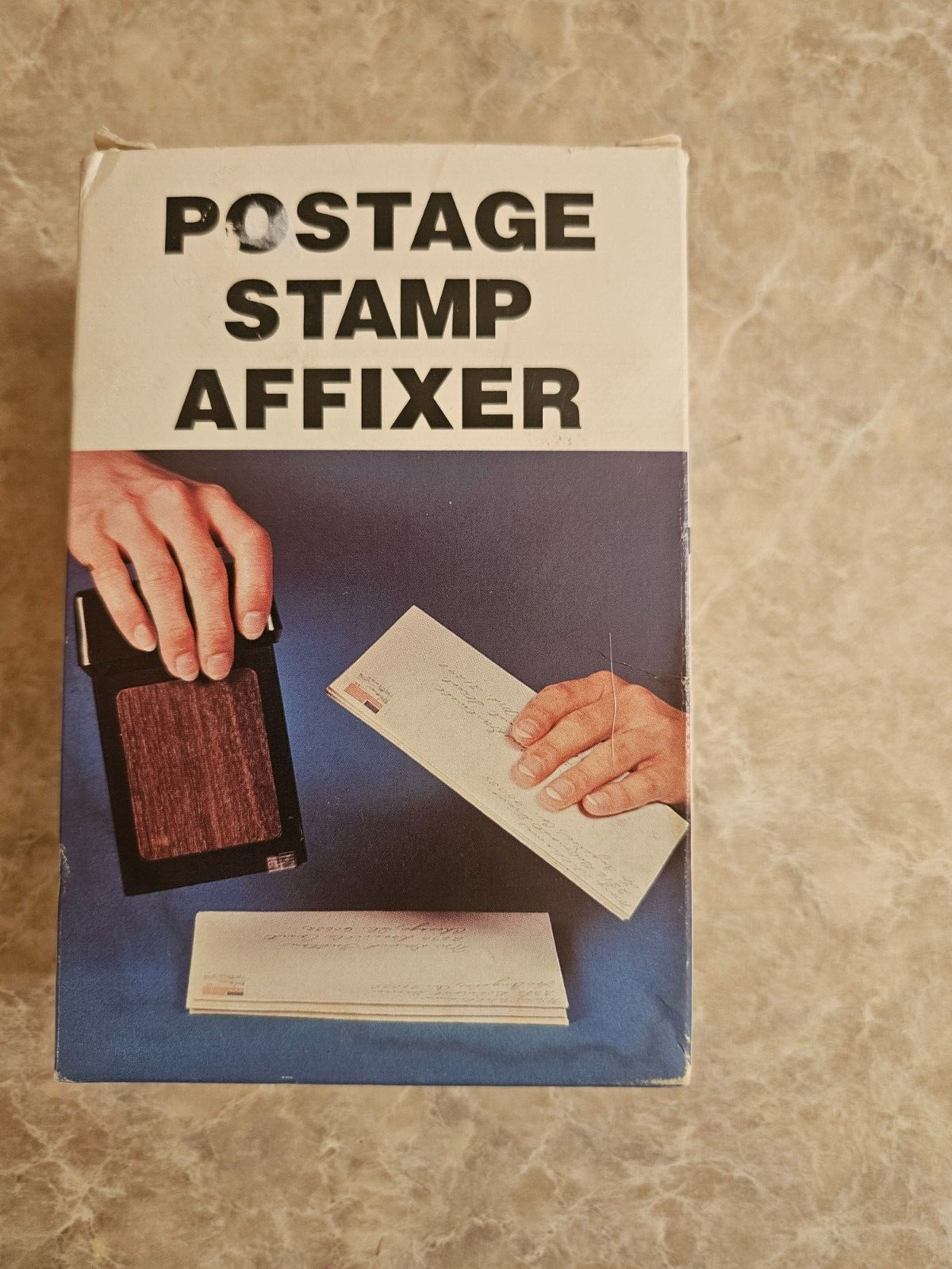 New Vintage Postage Stamp Affixer with original box - 