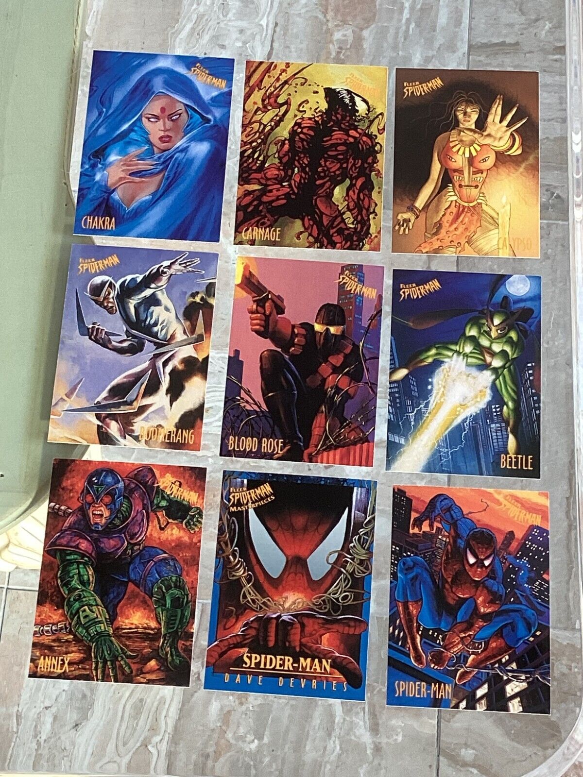 1997 - Fleer - Spider-Man Spiderman - Complete Base Card Set 1-50 - IMMACULATE