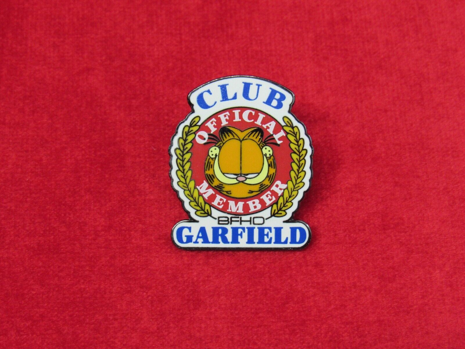 Vintage Garfield Official Club Member BFHD Enamel Collector Pin.