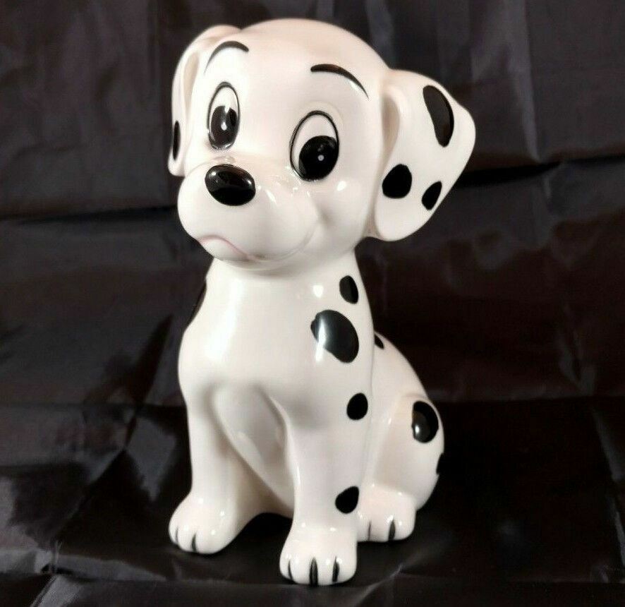 Lovely VINTAGE Disney Ceramic Figurine Piggy Bank 101 Dalmations Puppy JAPAN