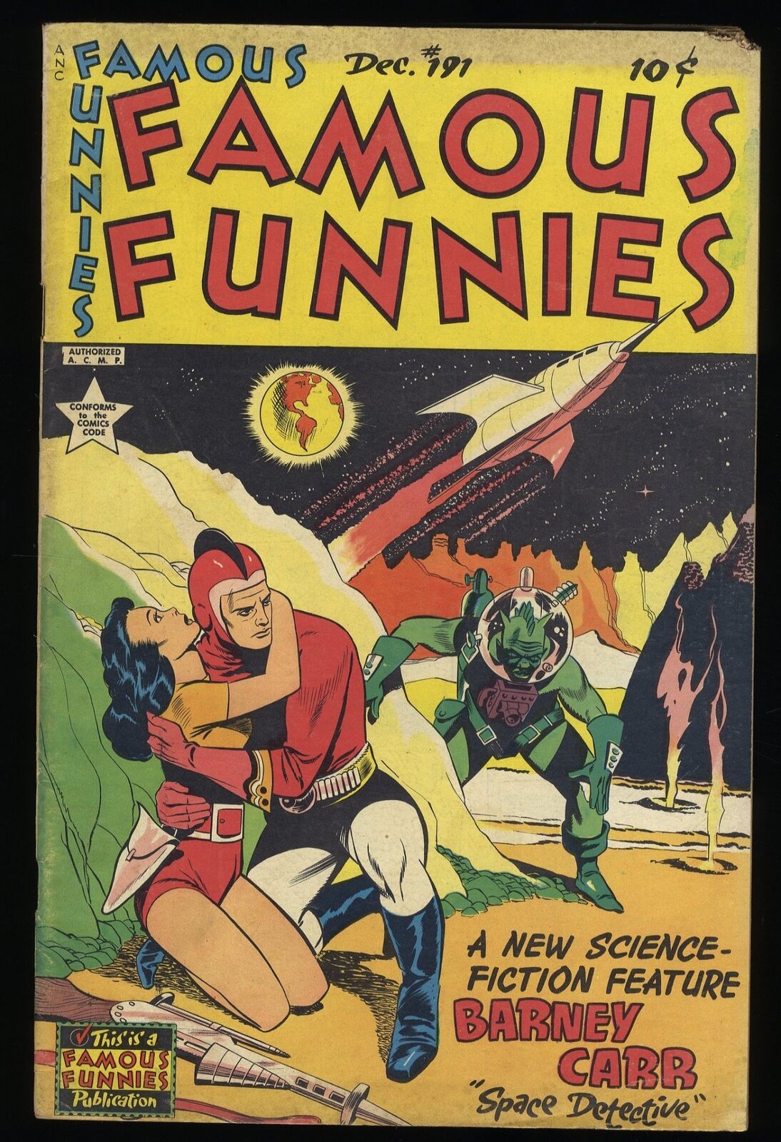 Famous Funnies #191 VG/FN 5.0 Barney Carr Space Detective Begins Buck Rogers