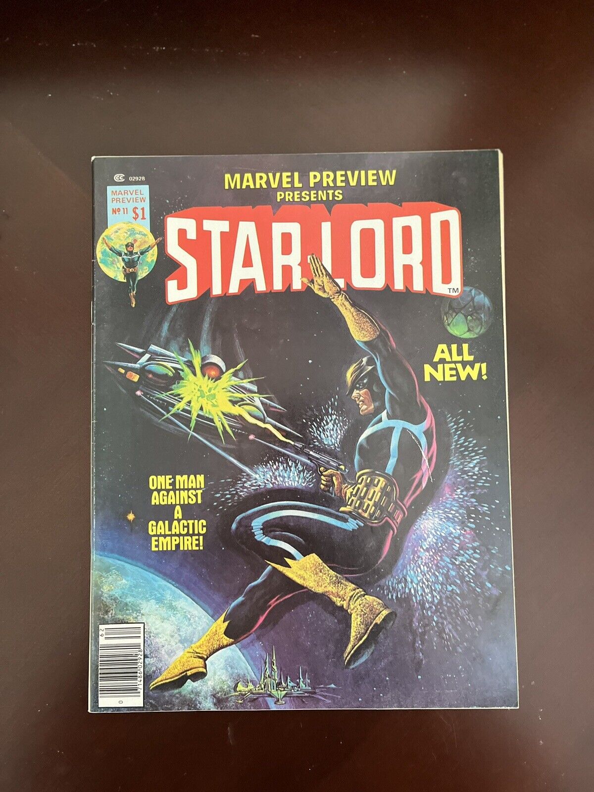 Marvel Preview 11, 1977, Starlord, Byrne Art, High Grade  Marvel