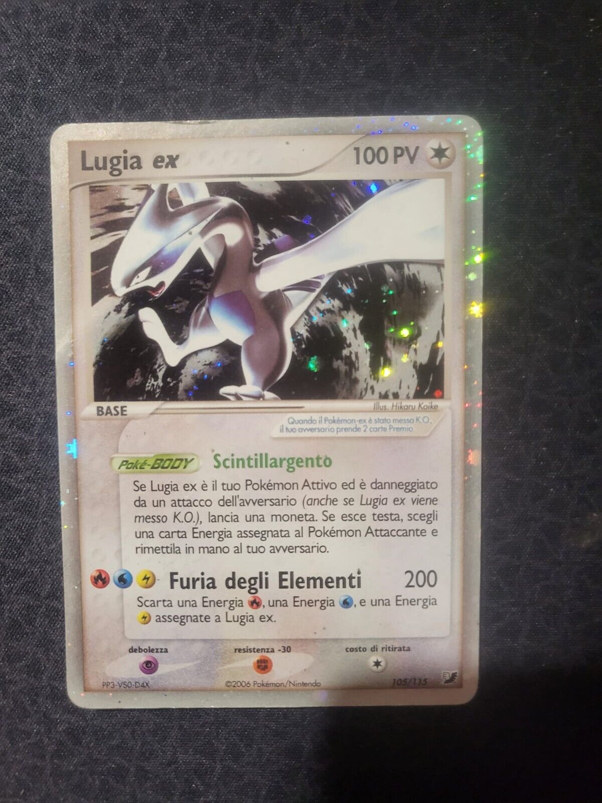 Pokemon Card Lugia Ex Unseen Forces 105/115 ITA