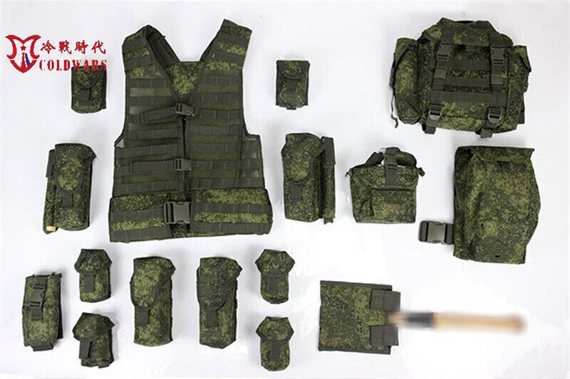 Russian AK 6sh117 Vest EMR Molle Pouches Set Tactical Combat equipment Replica