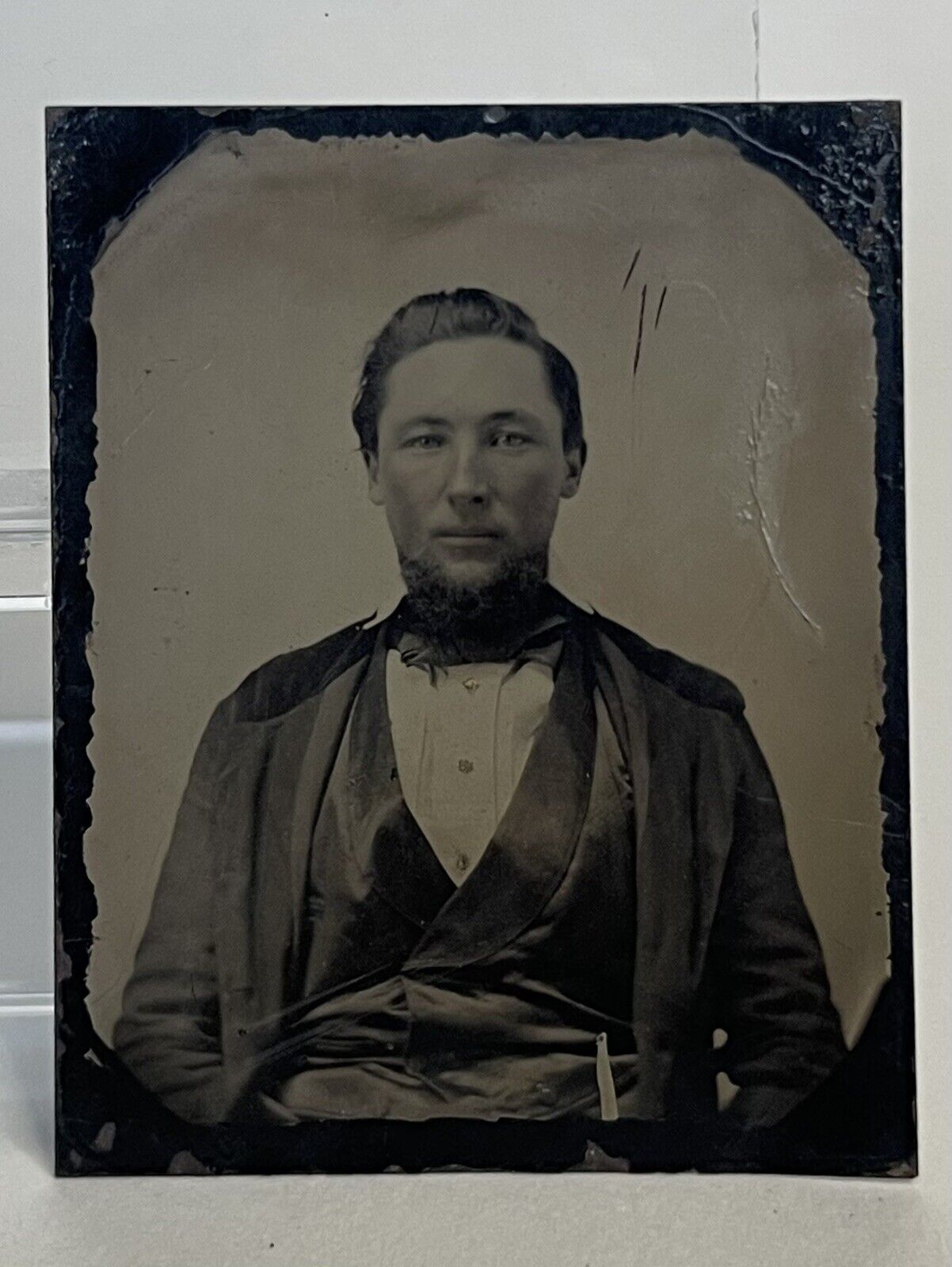 Antique Victorian Old Tintype Photo Man
