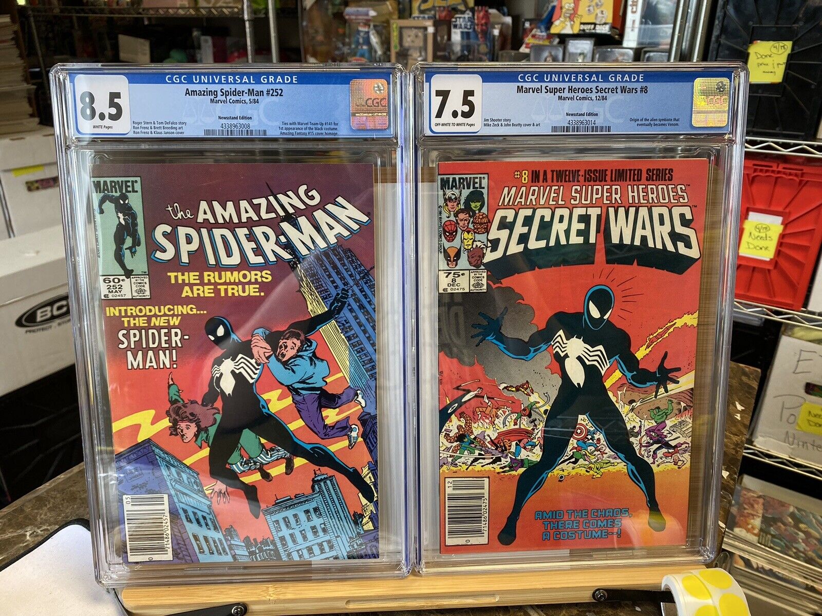 Spider-Man #252 And Secret Wars #8 CGC 
