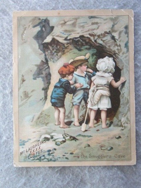 Antique McLaughlin\'s XXXX Coffee, The Smugglers Cave, Picture Card