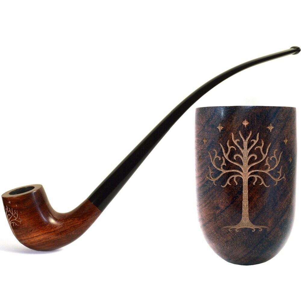 10.2\'\' Long Tobacco Smoking Pipe Magic Tree, Tolkien - (26cm) for 9mm Filter.
