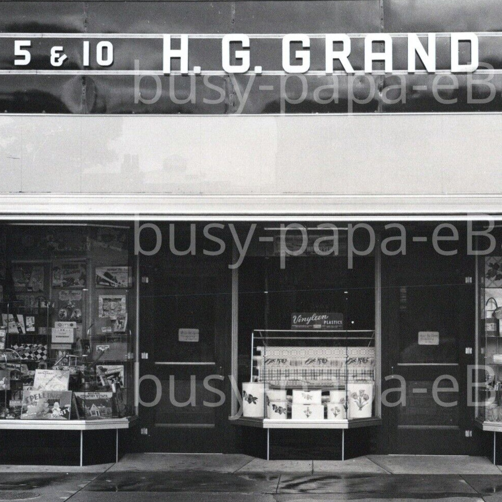 1930s 5 & 10 H.G. Grand Store William Hughes Duryea Islip New York Photo