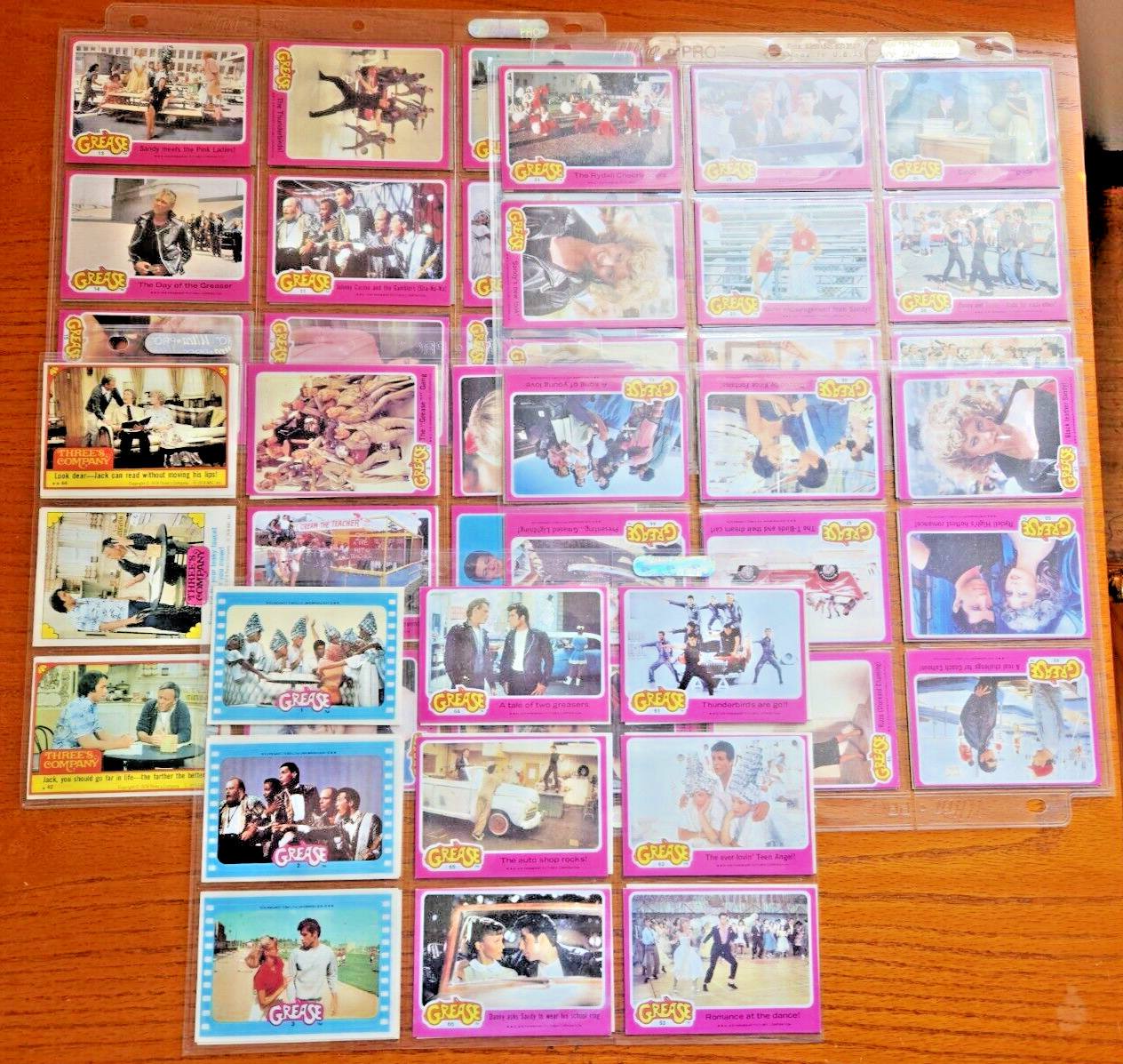 1978 Topps Grease Movie Series 1 Trading Cards Complete Set 1-66 + 1-11 Stickers