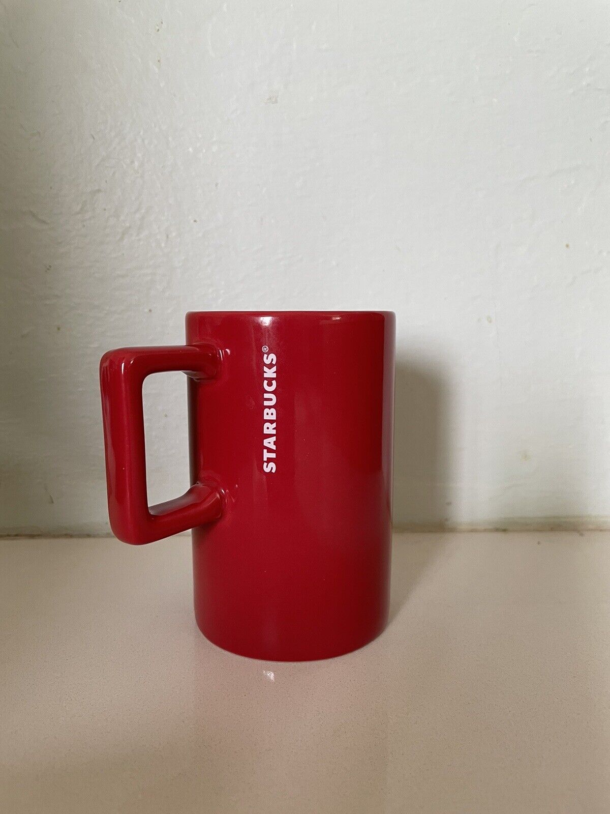 Starbucks Red Skinny Mug 10 fl oz  - Used