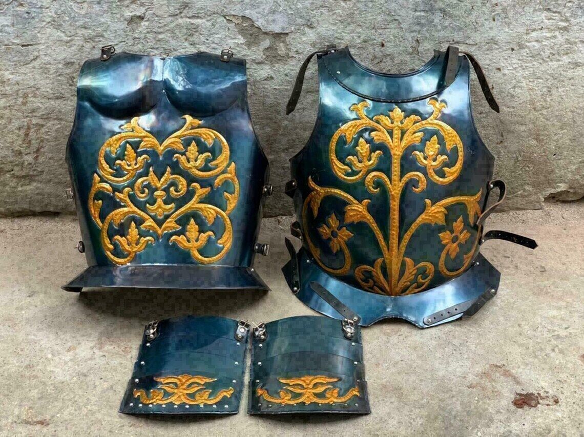 Roman Breastplate Medieval Knight Ottoman Armor Costume Beautifully Embossed SCA