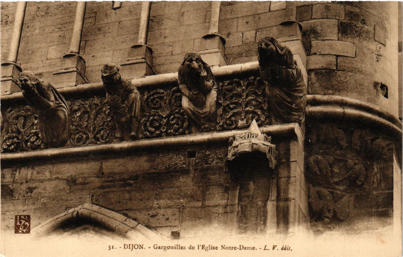 CPA AK DIJON - Gargoyles of Church of Notre-Dame (633629)