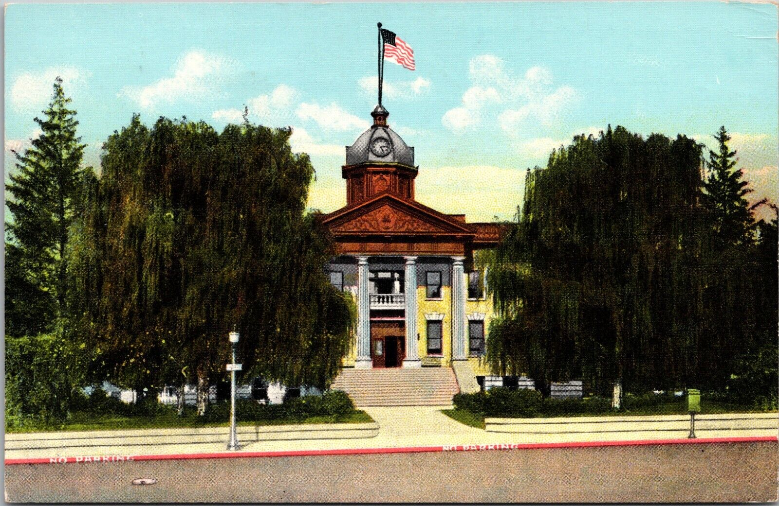 Postcard Utah Brigham City Court House