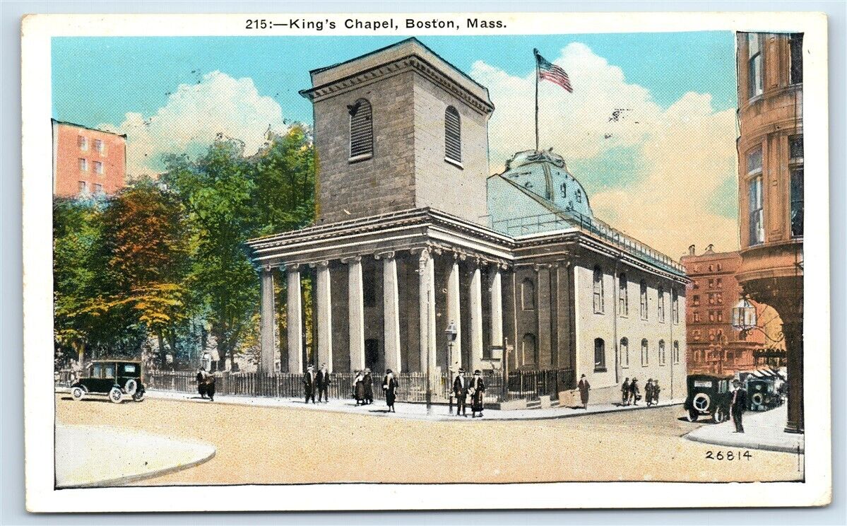 Postcard King\'s Chapel, Boston, Mass G148